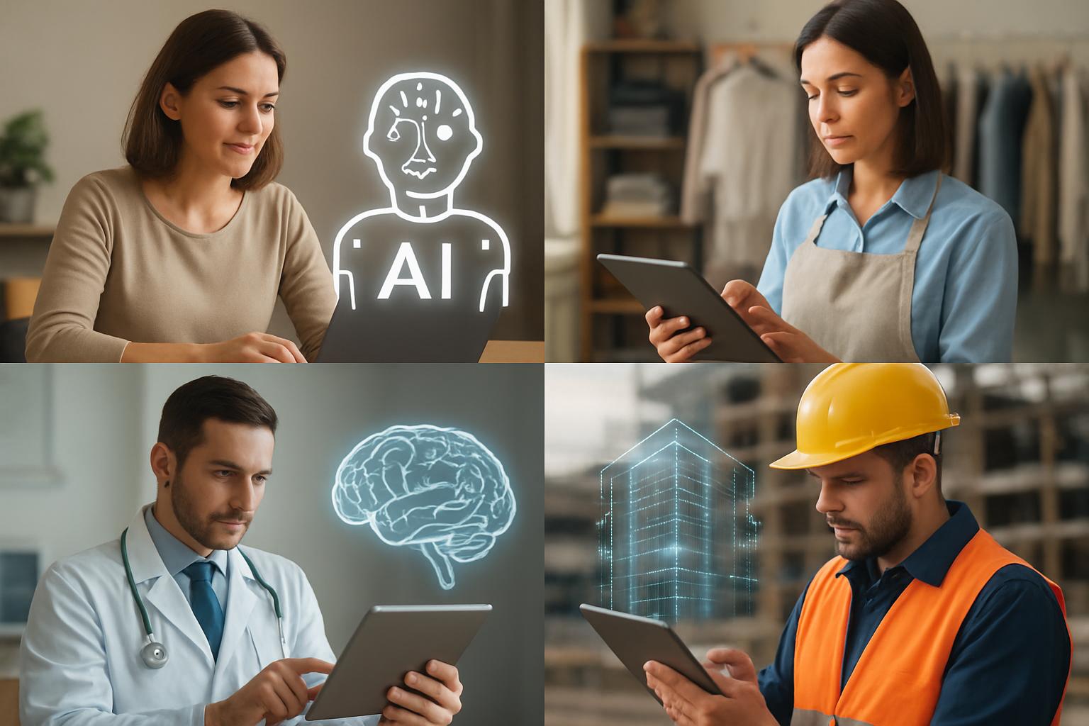 Jak zacząć korzystać z AI bez wiedzy technicznej?. Przykładowe zastosowania AI w różnych branżach Jak zacząć korzystać z AI bez wiedzy technicznej?. Przykładowe zastosowania AI w różnych branżach